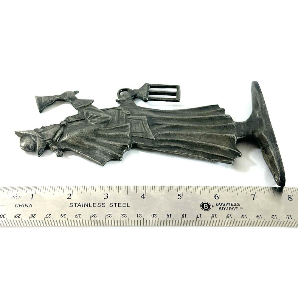 Vintage Cast Aluminum Town Crier House Address Sign Whitehall Style 8” - Picture 6 of 8